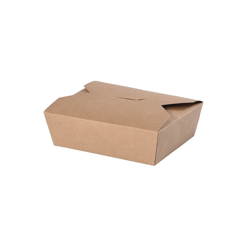 Kraft Paper Take-e Box continens Food