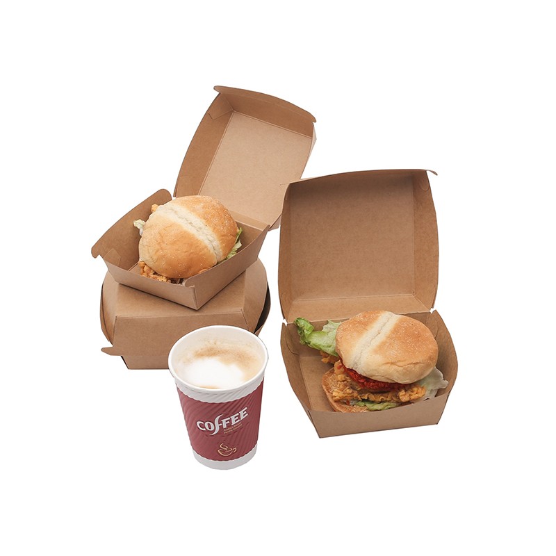 Recyclable Biodegradable Paper Burger Box