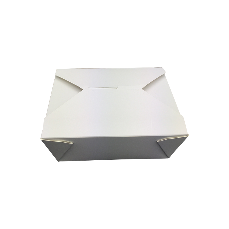 White/Printed PE/PLA Paper Cape-e Box Continens Food