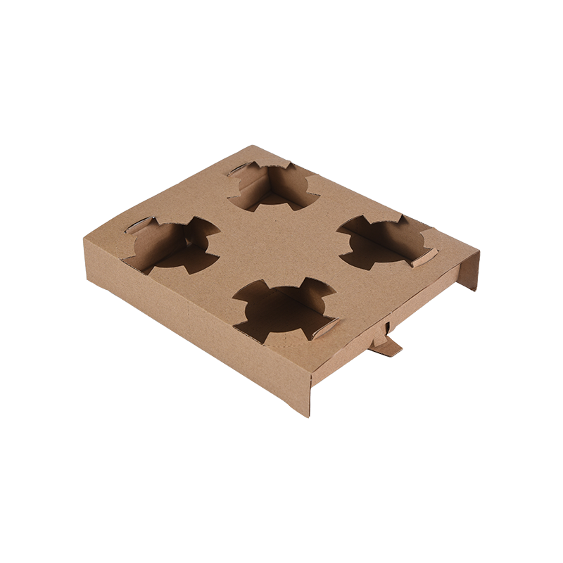 4 Calicem Tray Habitum pro Bibentibus calidis & frigidis - Foldable, durabile, & Calicem Portitorem pro Takeaway, Festis, Coffee officinae & Events.