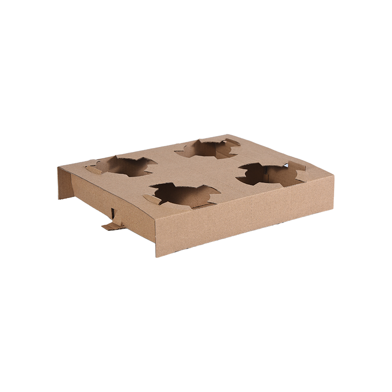 4 Calicem Tray Habitum pro Bibentibus calidis & frigidis - Foldable, durabile, & Calicem Portitorem pro Takeaway, Festis, Coffee officinae & Events.