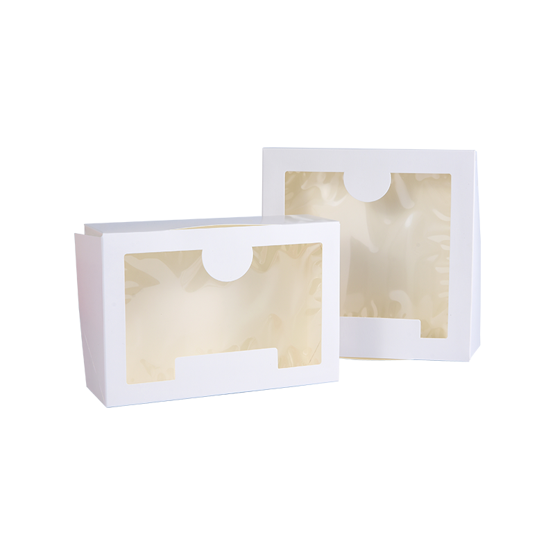 Pixae albae Pie cum Fenestra Quisque / Doughnut Bakery Box