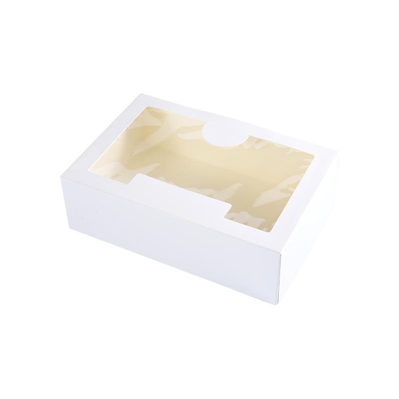 Pixae albae Pie cum Fenestra Quisque / Doughnut Bakery Box