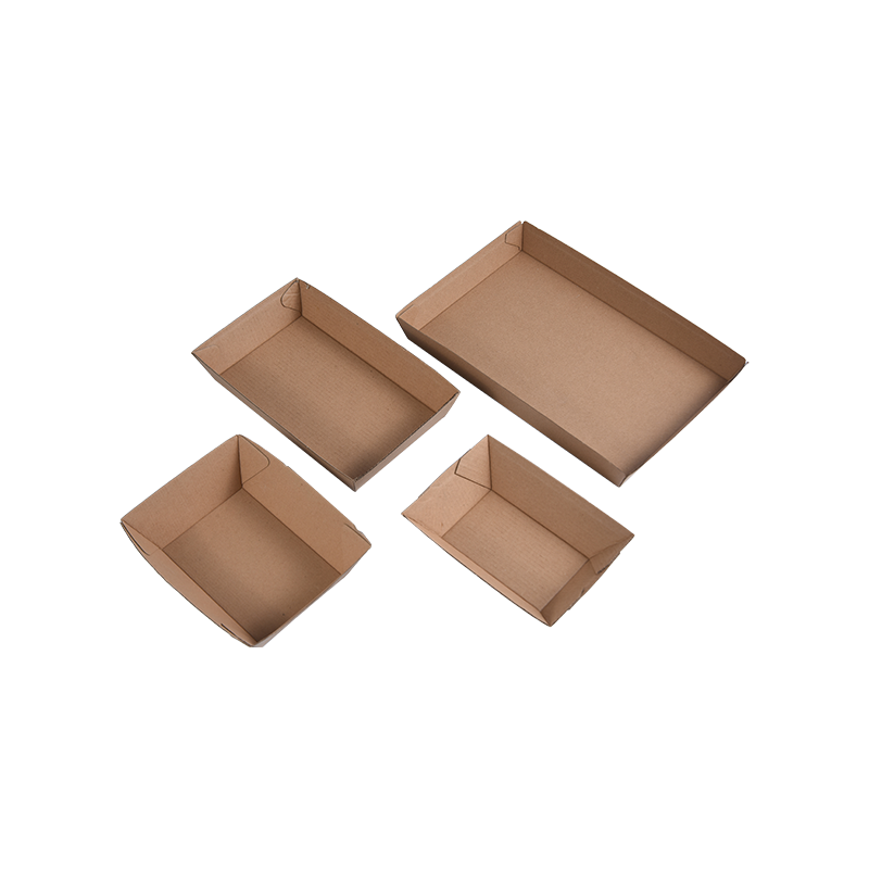 PROMPTU Rectangularibus chartaceis Corrugated Food Trays